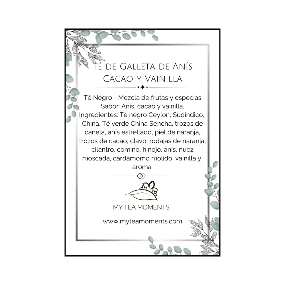 Té Galleta de Anís, Cacao y Vainilla - Imagen 6