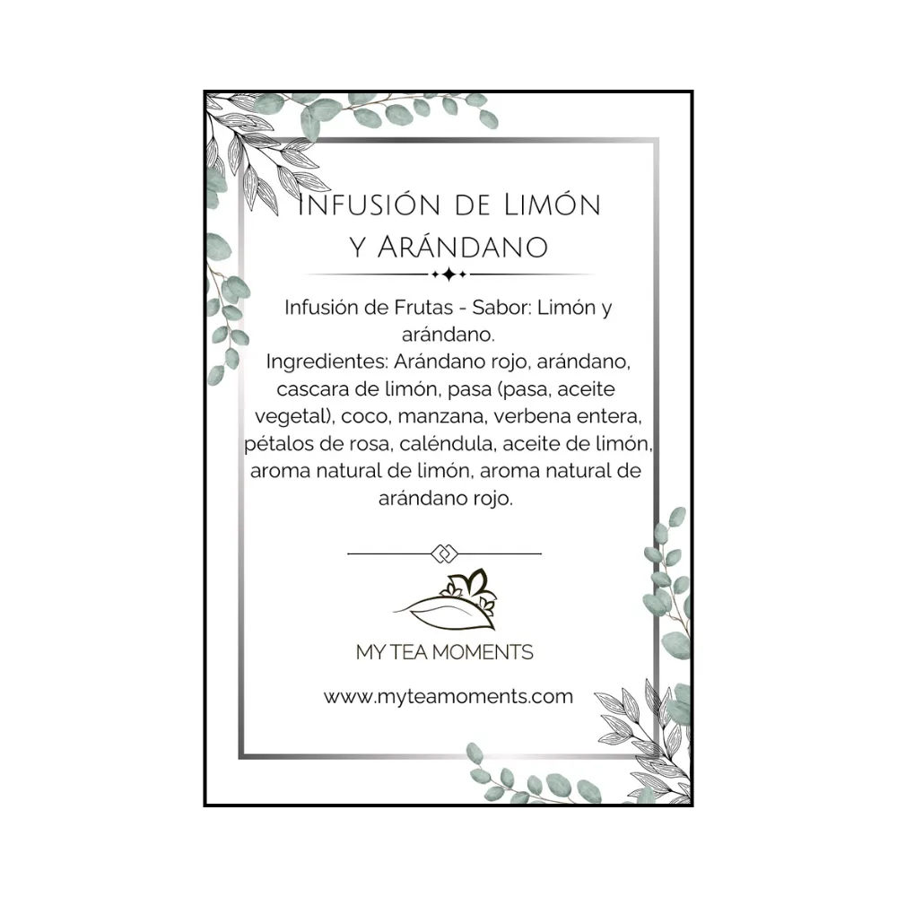 Infusión de Limón y Arándano BIO - Imagen 6