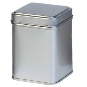 Lata para Té Plateada