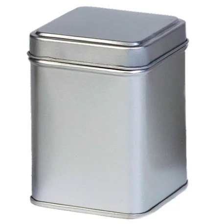 Lata para Té Plateada