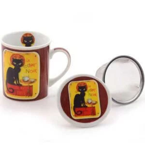 Taza con Filtro y Tapa Le Chat Noir