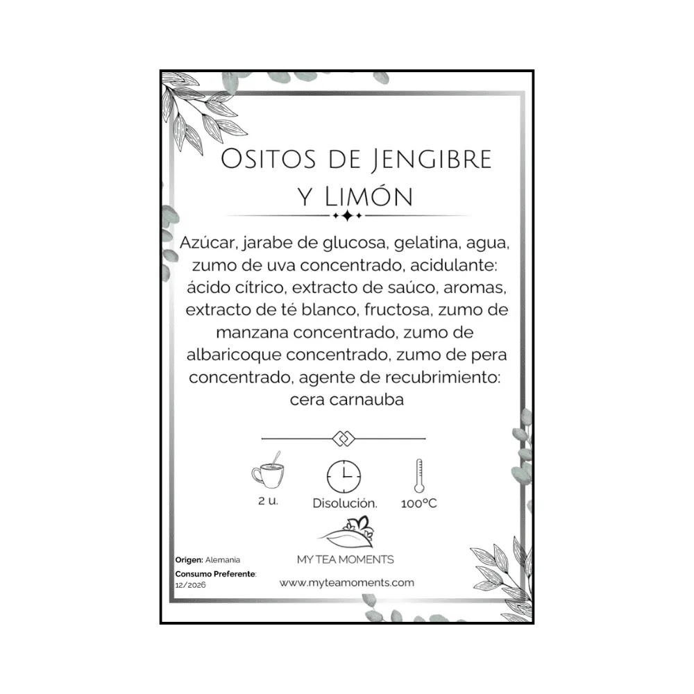Ositos de Frambuesa y Vainilla - Gominola o Té Soluble - Imagen 5