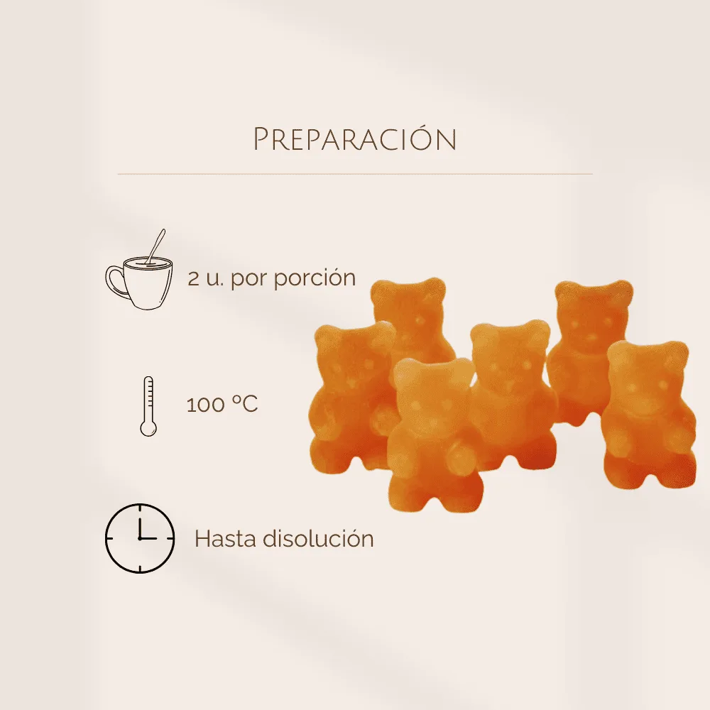 Ositos de Naranja y Canela - Gominola o Té Soluble - Imagen 3
